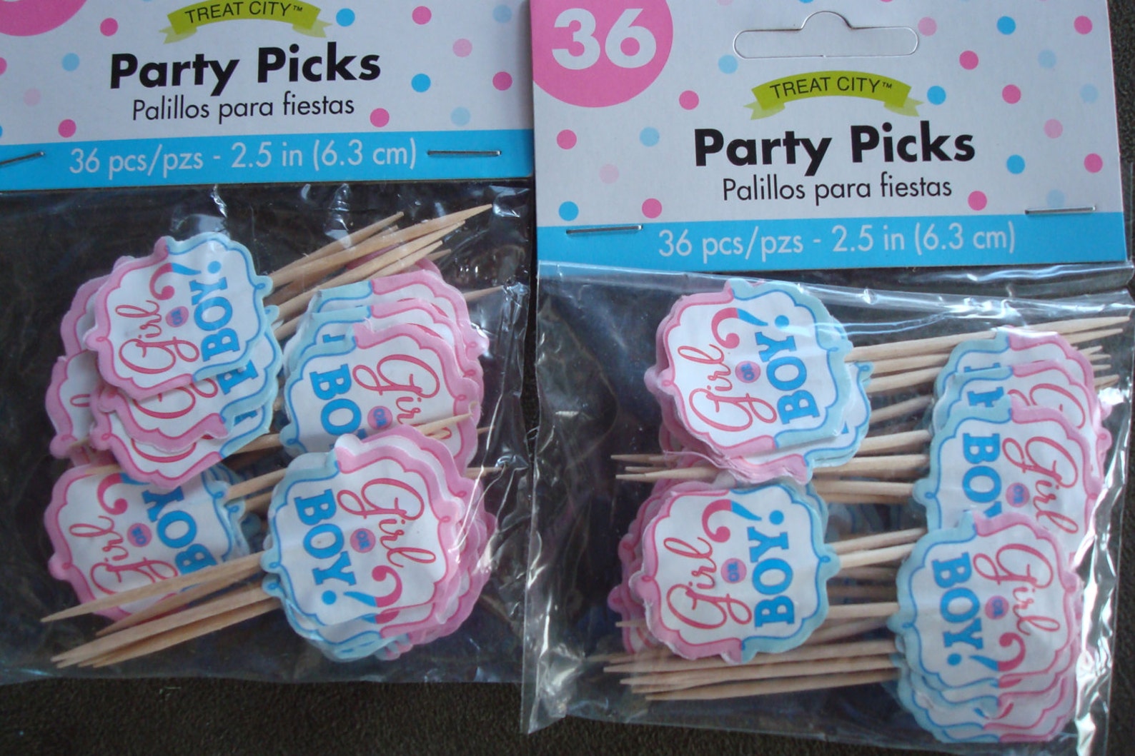 Gender Reveal Baby Shower Cupcake Picks Gender Reveal Baby Etsy