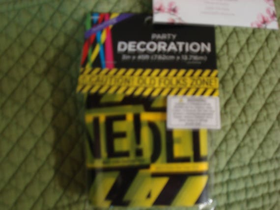 Over The Hill Birthday Party Decorations Crime Scene Tape Etsy