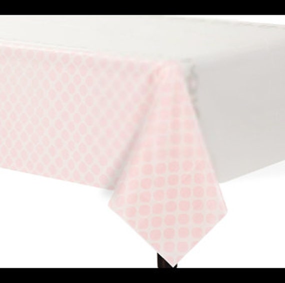 Lil Peanut Pink Tablecloth Girl S Baby Shower Etsy