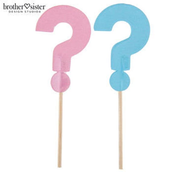 Gender Reveal Baby Shower Gender Reveal Cupcake Picks Baby