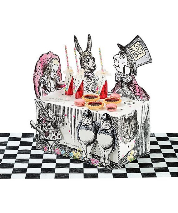 Alice In Wonderland Baby Shower Centerpiece Wonderland Treat Etsy