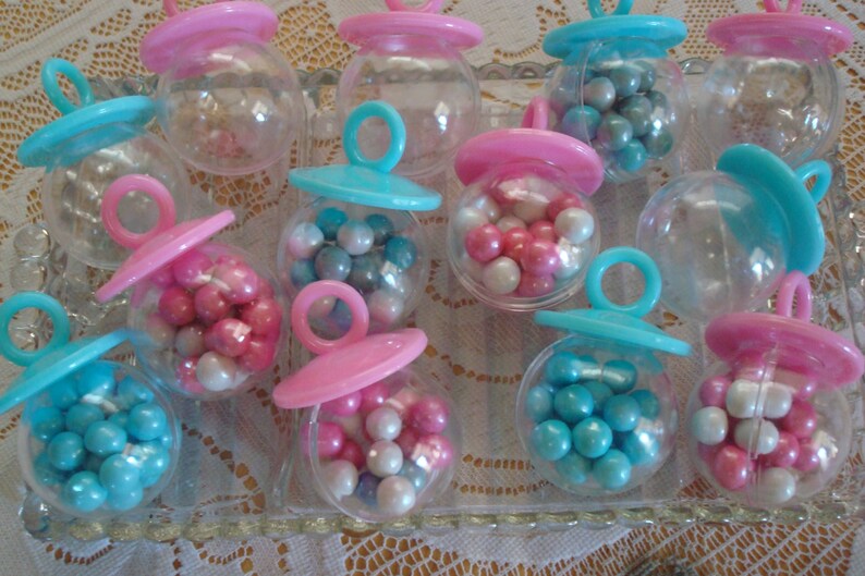 Pacifier Favor Holders Baby Shower Favors Fancy Table Etsy