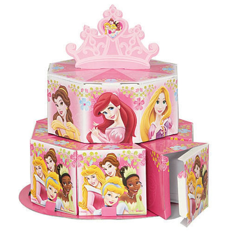 Disney Princess Favor Boxes Disney Princess Centerpiece Etsy