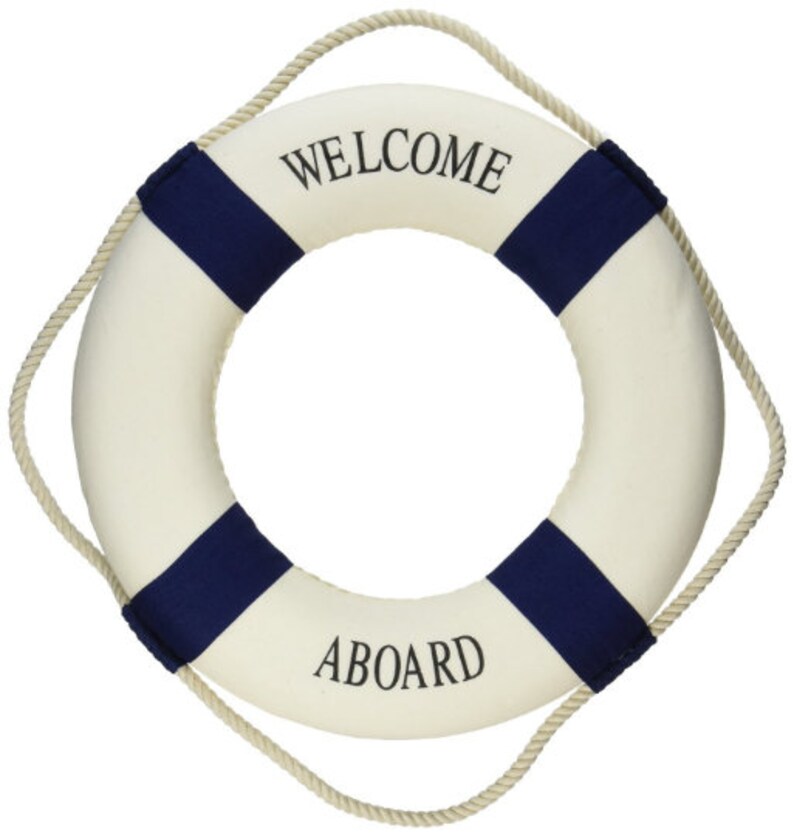 Nautical Wall Hanging Life Ring Decoration Choice Of Blue Or Etsy