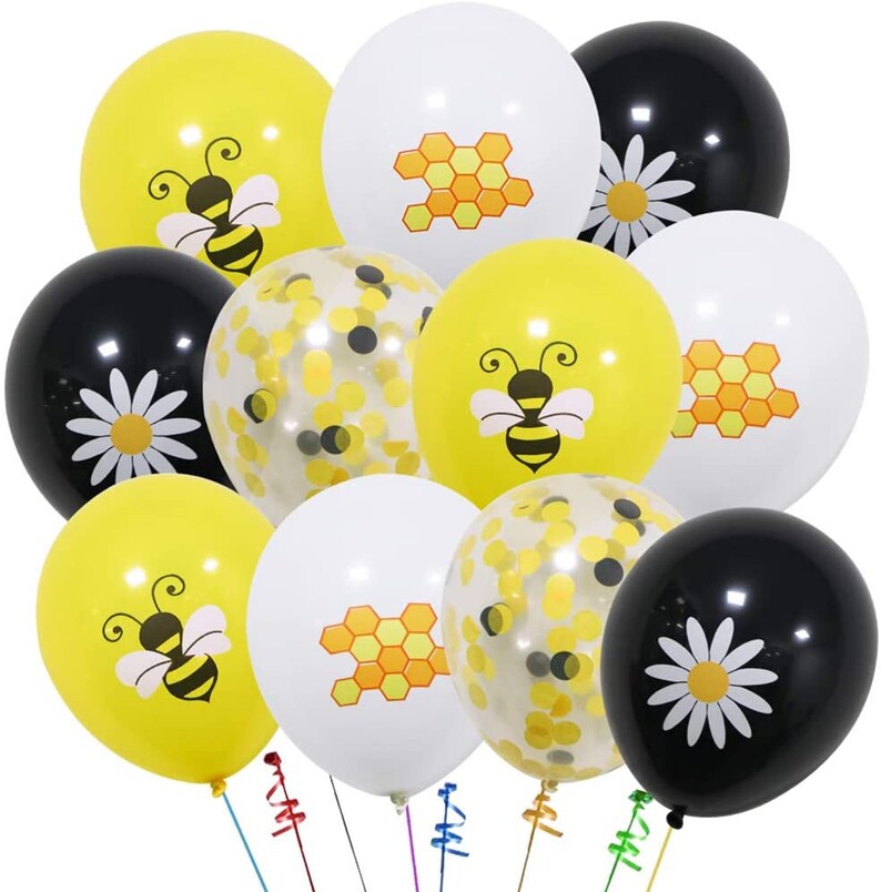 Bumble Bee Baby Shower Balloons What Will it Bee Theme Shower | Etsy