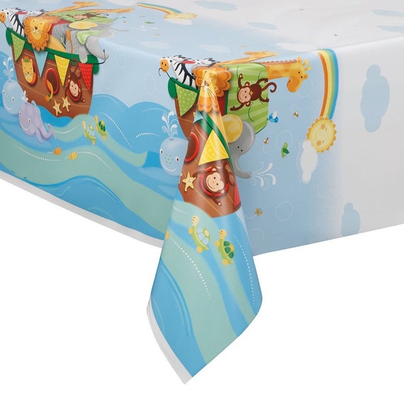 Noah S Ark Themed Baby Shower Table Cloth Noah S Ark Etsy