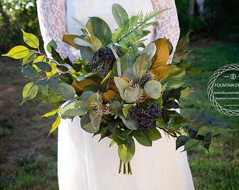 Greenery & Astilbe Wedding Bouquet