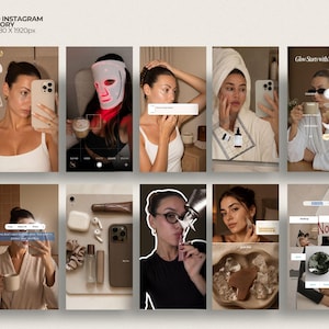 Marketingreels and esthetician posting templates for skincare content creators building their instagrambusiness. This Canva pack gives skincare coaches and beauty influencers ready-made content for routines, education, and reel covers — no design experience needed, fully editable in minutes.