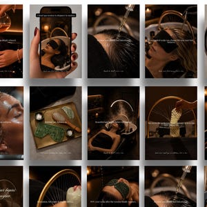 Head Spa Canva Templates | 220 Instagram Templates | Japanese Head Spa Videos for Instagram & TikTok | Scalp Massage Medspa