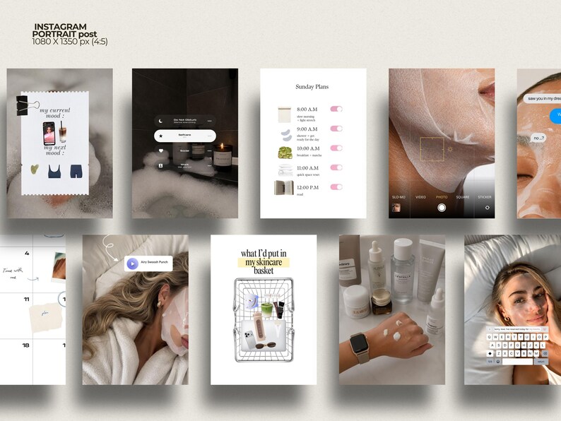 Grow your instagrambusiness with esthetician posting content made for skincare creators and coaches. These working reels templates cover routine breakdowns, ingredient education, and product spotlights — fully editable in Canva. Perfect for skincare influencers, beauty coaches, and content creators building a consistent, professional Instagram presence without designing from scratch every week