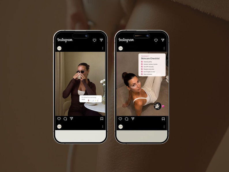 Dermatologist posts meets lifecoach instagram for instagrambusiness content creators working across skincare and wellness niches. This pack lets skincare coaches and holistic wellness creators share the same self-care message with both clinical credibility and a calm, coach-style voice. Fully editable Canva posts, stories, and reel covers.