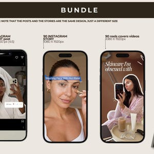 Skincare socialmedia templates for instagrambusiness skincare coaches and content creators. Featuring an aesthetic nurse reel cover style that bridges clinical credibility with creator aesthetics. Editable Canva templates including posts, stories, and reel covers for skincare influencers building a trustworthy, educational Instagram presence.