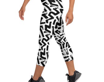 Leggings capri de estudio para mujer, regalo ideal para el gimnasio, leggings y pantalones de pilates para mayor movilidad, pantalones de running, pantalones de yoga 3/4 para gimnasio.
