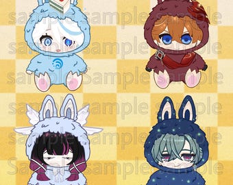 Genshin Labubu sticker