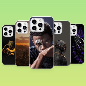 Killmonger Handyhülle Marvel Cover für iPhone 17Pro, 16, 15, 14, 13, Samsung S26, S25, S24, S23Fe, S22, A16, A26,A56,Pixel 10, 9Pro