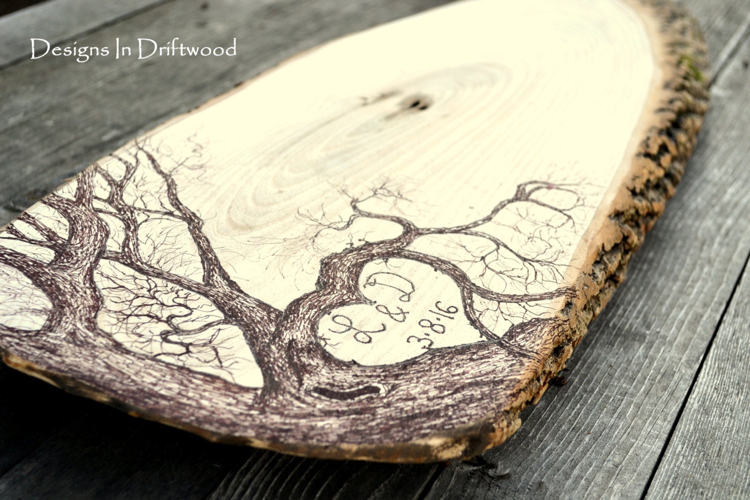 Hand-Drawn Tree Guest Book