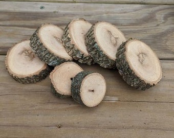 Reserved Listing - Set of 50 Rustic Wood slices 2 Inches Diameter and 1/2 Inch Thick