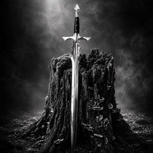 Espada larga medieval artesanal – Acero al carbono, vaina de cuero
