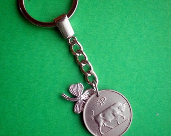 1978, 46th Birthday, 5p Ireland Direct, Irish Coin Keyring,  1970 Sold out, 1968 and Several more years.