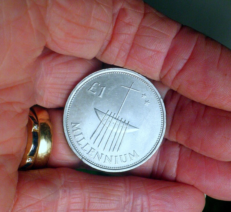 Irish Punt Coin 2000 Nickle. Ireland Millennium Etsy