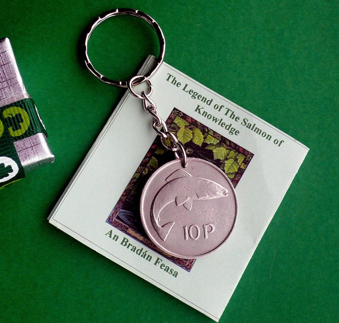 1978, Irish 46th Gift, 46th Anniversary, 10p Coin Keyring, Story
