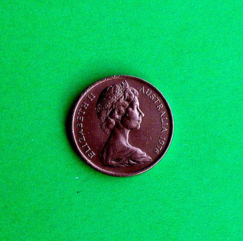 Buy 1976 Australia Queen Elizabeth 5c Coin Suitable for Keyring Keyfob