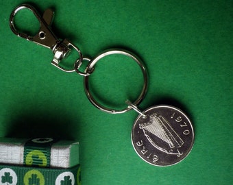 1971,  53rd coin gift, Ireland Direct, Irish Coin Keyring, 52nd Irish Birthday, 1970 Sold out, See more Years