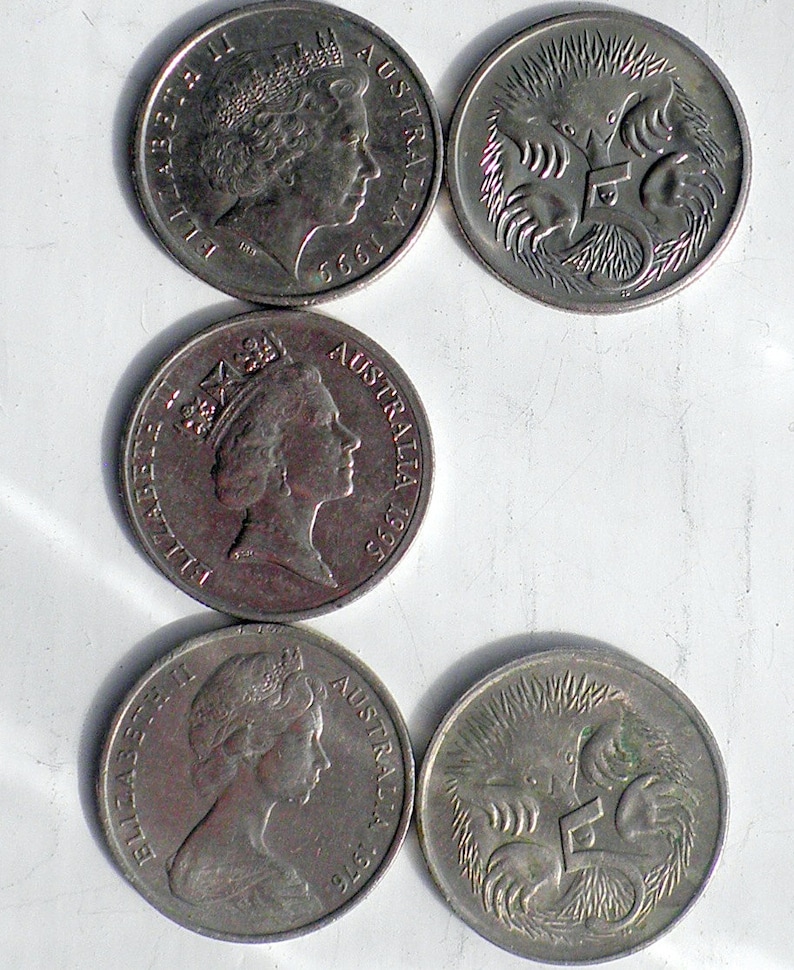 Buy 1976 Australia Queen Elizabeth 5c Coin Suitable for Keyring Keyfob