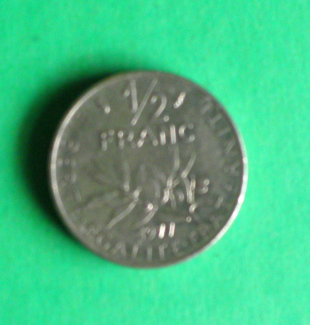 フランス 5 セント硬貨、1/2 FR、1966、1967、1970、1977、1978、1984