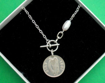 エリザベス女王コインペンダント 1946年ハーフペニーまたはそれ以降の2