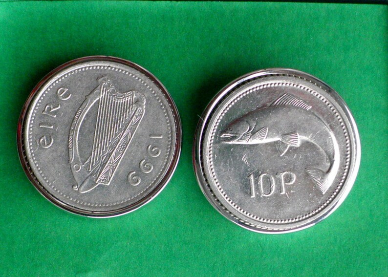 GroomsMan Gift Check with me for available dates and styles Set of 3 coin Cufflinks