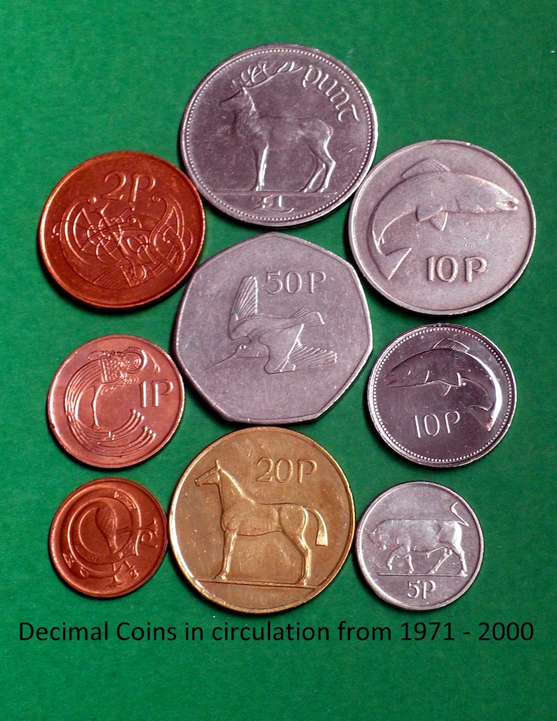 1976 Irish 10p Coin Keyring, Salmon of Knowledge Story Booklet, 50th ...
