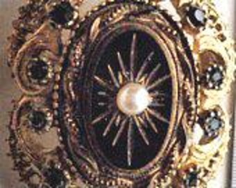 Grande épingle à costume, roulée en or vintage, broche de costume des années 60