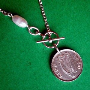 1950, 1945, Irish Sixpence coin, Freshwater Pearl, Irish Wolfhound coin, See More Years