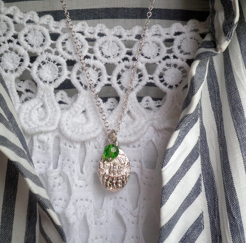 Religious Jewelry Our Lady of Knock Medal with Holy Water Etsy