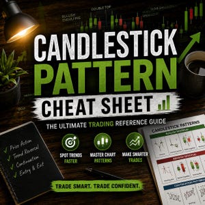 Candlestick Pattern Cheat Sheet | Trading Chart Patterns Guide | Day Trading PDF | Stock Market Reference | Technical Analysis Download