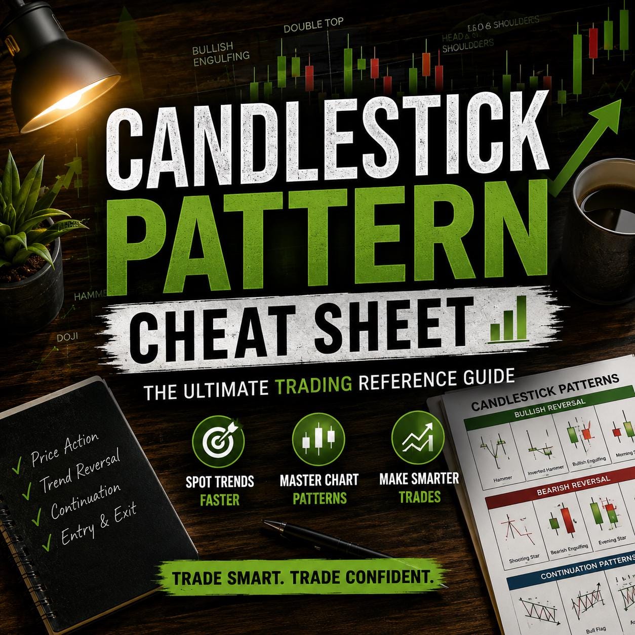 Candlestick Pattern Cheat Sheet | Trading Chart Patterns Guide | Day ...