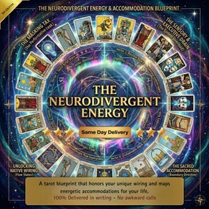 Neurodivergent Tarot Audit | Hjälp med ADHD-utbrändhet | Autistiskt tankesätt | AuDHD Exekutiv dysfunktion | Återhämtning från autismmaskering | Neurospicy Tarot