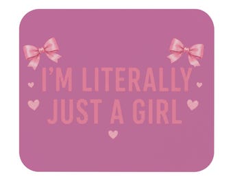 Pink mouse pad