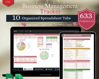 Clothing Rental Business Spreadsheet | Inventory Booking & Revenue Tracker | Google Sheets Excel Template | Boutique Fashion Rental Manager
