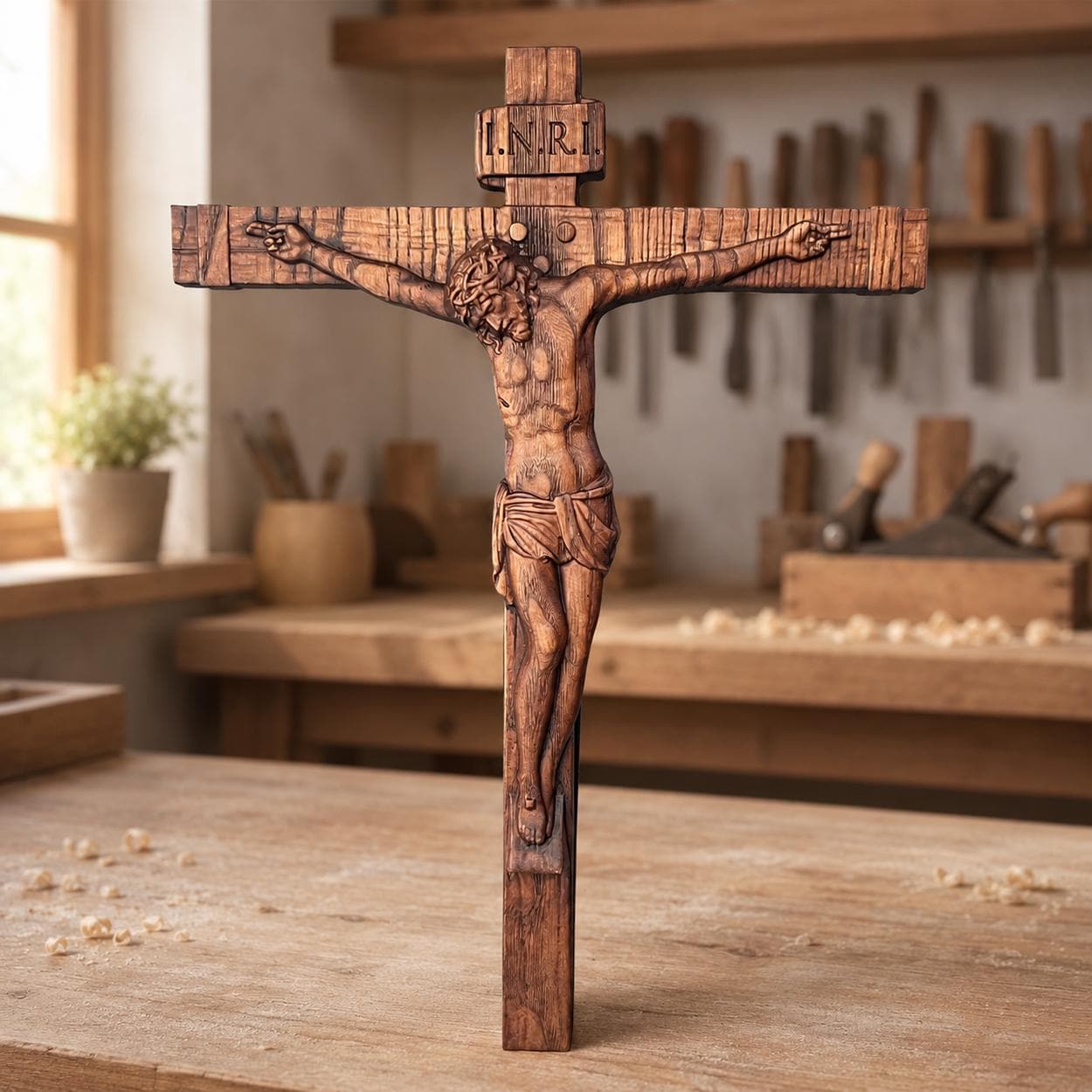 Carved Wood Cross - Etsy