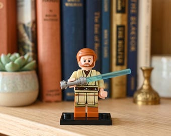 Obi-Wan Kenobi Minifigure Jedi Master Clone Wars General - Star Wars Hero Toy Holiday Gift for Boyfriend