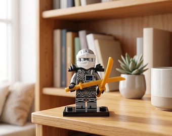 Zane Ice Ninja Minifigur - Ninjago Staffel 7 Sammlerstück