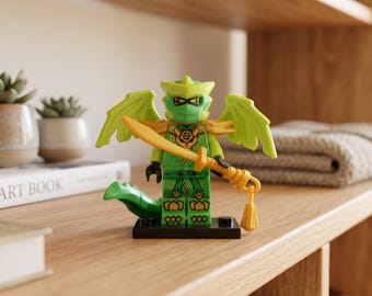 Grüner Ninja Drache Garmadon Krieger Minifigur Elementarmeister Sammlerstück