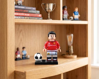 Cristiano Ronaldo von Manchester United Figur - # 7 Heimtrikot, Red Devils Legende Weihnachtsgeschenk für Bruder