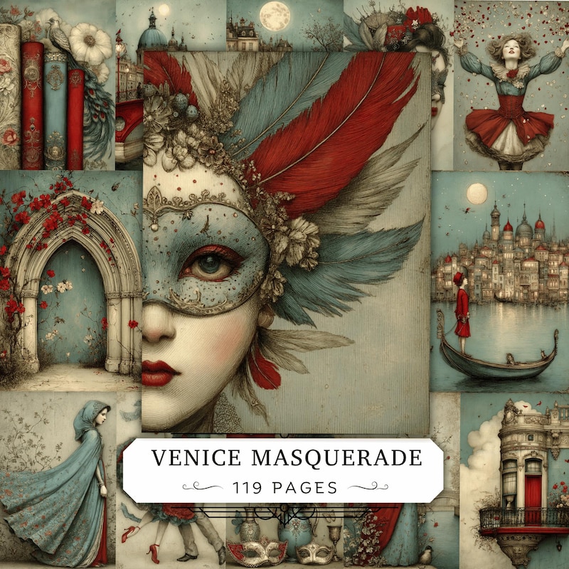 Blue Venice Mask - Etsy UK