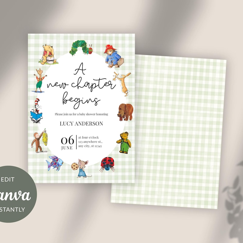 Golden Book Shower Theme - Etsy