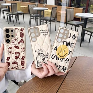 Kawaii Cat PU Leather Phone Case for Galaxy A15-A56, A25-A53, A17