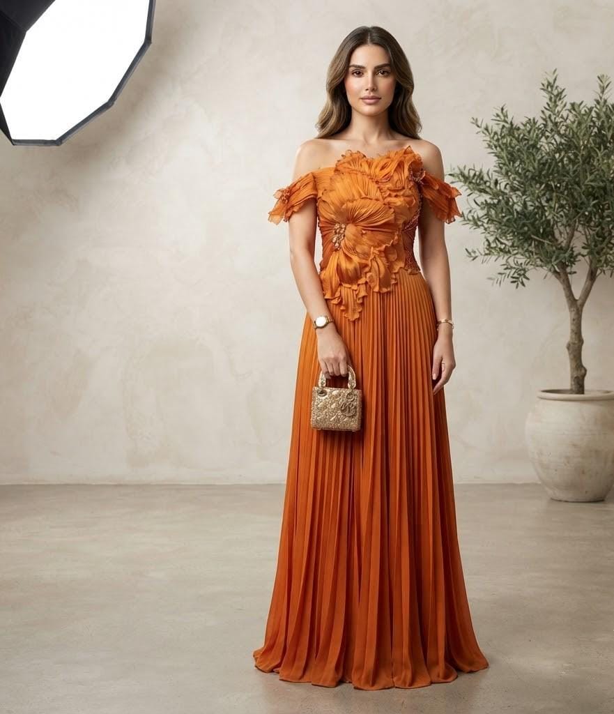 orange strapless prom dress ZAPAKA Women Sparkly Corset Pleated with Slit Mermaid Formal Party Dress, Orange / US18W Color:Reef It's My Birthday Sequin colourway-yolanda up back