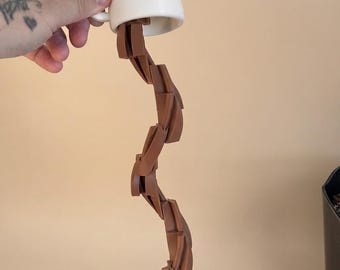 Drukowana w 3D pływająca zabawka-fidget w kształcie kawy – dekoracja biurka, interaktywna zabawka